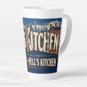 Hell's Kitchen Manhattan NYC カフェラテマグ (右アングル)