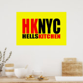 Hell's Kitchen New York Cityロゴ ポスター (キッチン)