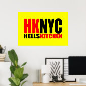 Hell's Kitchen New York Cityロゴ ポスター (ホームオフィス)