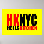 Hell's Kitchen New York Cityロゴ ポスター (正面)