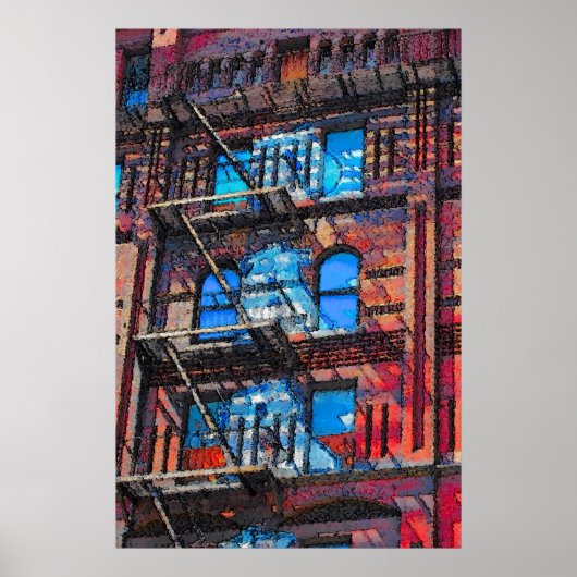 Hell's Kitchen "Windermere建物" 57th & 9th ポスター (正面)