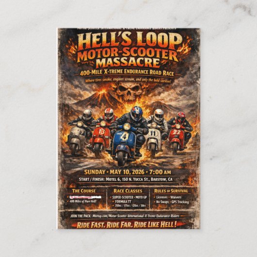 Hell's Loop 2026 Event Poster 名刺 (正面)