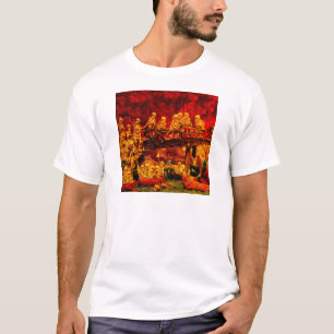 Hellsvilleの骨組ヴィンテージの恐怖の恐怖地獄 Tシャツ