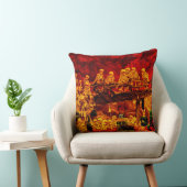 Helltownのハッピーハローウィンのヴィンテージの骨組パーティー クッション (椅子)