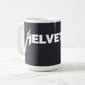 HELLveticaのマグ コーヒーマグカップ (正面左)