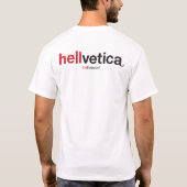 hellvetica - ホリゾンタルロゴ tシャツ (裏面)