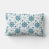 Helm Fish Bubbles航海の海テーマ ランバークッション (裏面)