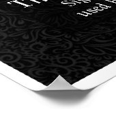 Helm Of Awe Icelandicマジカルサイン – ブラック ポスター (角)