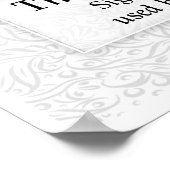 Helm Of Awe Icelandicマジカルサイン – ホワイト ポスター (角)