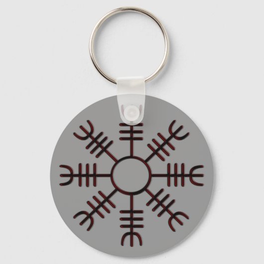 Helm of Awe Red Glow Keychain キーホルダー (正面)