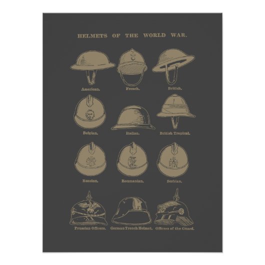 Helmets of the World War 1  ポスター (正面)