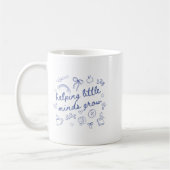 Helng Little Minds Grow Cute New Teacher Creative  コーヒーマグカップ (左)