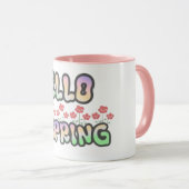 "Heloo Spring" | フラワープリント マグカップ (正面右)