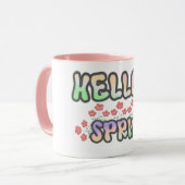 "Heloo Spring" | フラワープリント マグカップ (正面左)