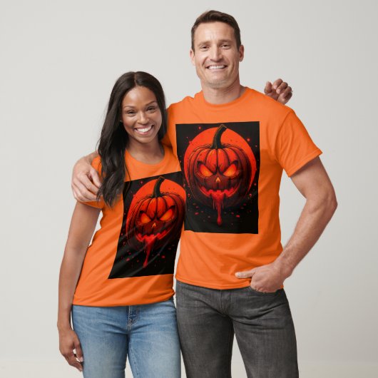 heloween, pumpkin TPrinted -shirt Tシャツ (ユニセックス)