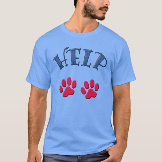 HELP animals -.- Tシャツ (正面)