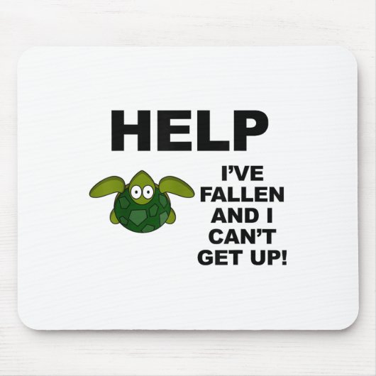 Help I've Fallen And I Can't Get Up - Ide Down Tur マウスパッド (正面)