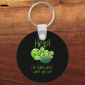 Help I've Fallen And I Can't Get Up Turtle Lovers キーホルダー (正面)