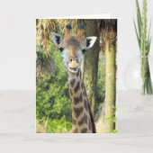 Help Mom - Giraffe Mother's Day Card カード (正面)