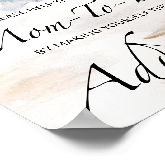 Help the Busy Mom-to-Be Address an Envelope  Poste ポスター (角)