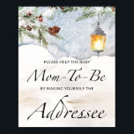 Help the Busy Mom-to-Be Address an Envelope  Poste ポスター<br><div class="desc">Help the Busy Mom-to-Be Address an Envelope Poster.
View the collection link on this page to see all of the matching items in this beautiful design.</div>
