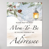 Help the Busy Mom-to-Be Address an Envelope  Poste ポスター (正面)