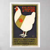 Help the National Egg Collection for the Wounded ポスター (正面)