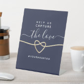 Help Us Capture The Love ウェディング 台座サイン (インサイチュ)