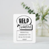 Help Wanted Funny Comic サンキューカード (スタンド正面)