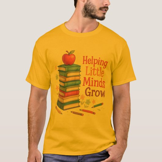 Helping Little Minds Grow - Kids Books T-Shirt Tシャツ (正面)