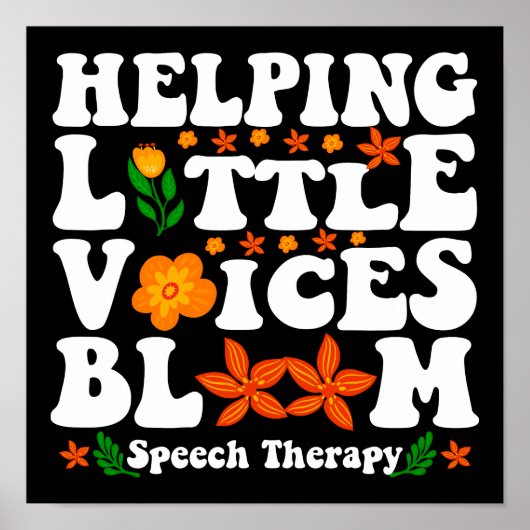 Helping Little Voices Bloom Speech Therapy ポスター (正面)