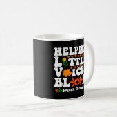 Helping Little Voices Bloom Speech Therapy SLP コーヒーマグカップ (正面右)