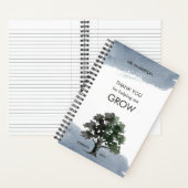 Helping Me Grow Oak Tree Watercolor Teacher ノートブック (内側)