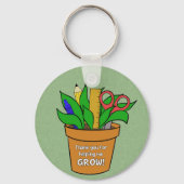 Helping Me Grow Teacher Gift Metal キーホルダー (正面)