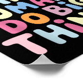 Helping Tiny Humans Do Big Things Motivational Kid ポスター (角)