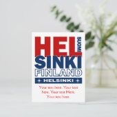 Helsinkiはがき – カスタマイズ可能 ポストカード (スタンド正面)