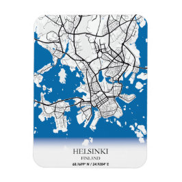 Helsinki Finland City Map Coordinates Travel マグネット