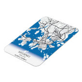 Helsinki Finland City Map Coordinates Travel マグネット (左側)