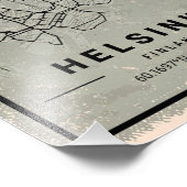 Helsinki finland map print poster canvas フォトプリント            (角)