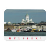 Helsinki harbor and cathedral fridge magnet マグネット (横)
