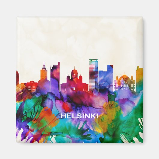 Helsinki Skyline マグネット (正面)