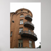 Helsinki Turret Architecture: Art Nouveau Building ポスター (正面)