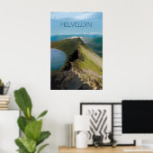 Helvellyn Mountain Travel Poster ポスター (ホームオフィス)