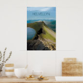 Helvellyn Mountain Travel Poster ポスター (キッチン)