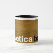 helveticaはっきりした マグカップ (中央)