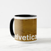 helveticaはっきりした マグカップ (正面左)