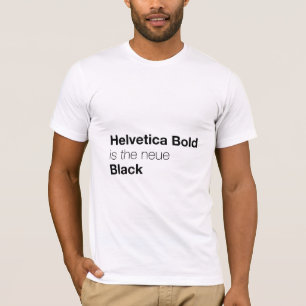 Helveticaはっきりしたneueの黒です Tシャツ