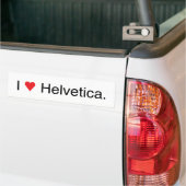 Helveticaバンパーステッカー バンパーステッカー (トラック上)