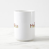 Helveticaパピルス コーヒーマグカップ (中央)