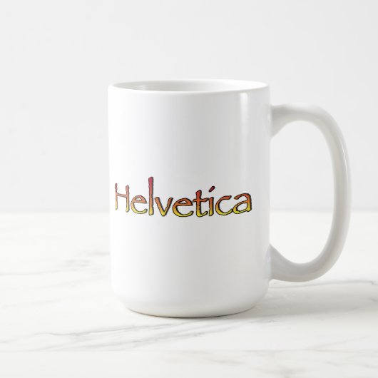 Helveticaパピルス コーヒーマグカップ (右)
